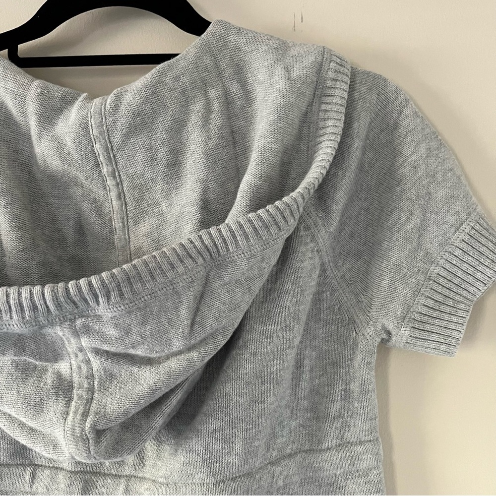 Eddie Bauer Sport Short Sleeve Hooded Cotton Sweater - Picture 6 of 9